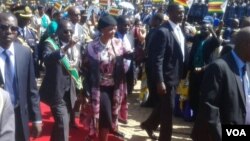 President Robert Mugabe at the National Heroes Acre on Monday, 2016.