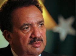 In September of 2011, Pakistan's Interior Minister Rehman Malik is interviewed by Reuters in Islamabad.