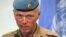 Norwegian Major General Robert Mood, chief of the United Nations Supervision Mission in Syria speaks during a news conference in Damascus on July 5, 2012. 