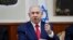 Israeli Prime Minister Benjamin Netanyahu chairs the weekly cabinet meeting in Jerusalem, April 14, 2019.