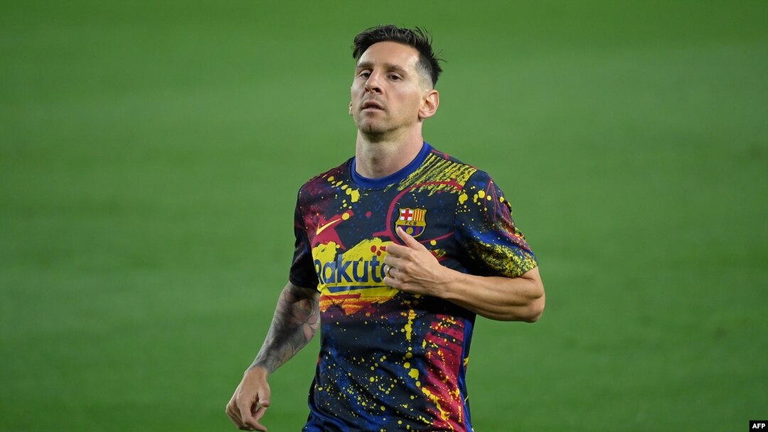 Lionel Messi, bintang klub Barcelona, Spanyol 