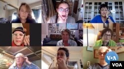 Since social distancing began, this group of women activists, who've known each other since the 1980s, have started meeting weekly using Zoom.