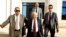 FILE - Beji Caid Essebsi (C), former Tunisian PM and leader of Nida Touns (Call of Tunisia) secular party, leaves after talks between ruling Islamists and the opposition to pave the way for the formation of a transitional government, Tunis, Nov. 4, 2013.