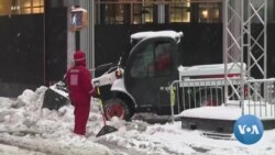 Une tempête recouvre de neige la ville de New York