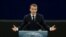 French President Emmanuel Macron delivers a speech before a debate on the Future of Europe at the European Parliament in Strasbourg, April 17, 2018.
