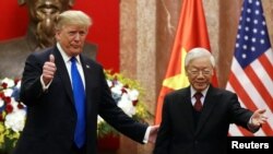 Tổng bí thư, Chủ tịch nước Việt Nam Nguyễn Phú Trọng và Tổng thống Hoa Kỳ Donald Trump.