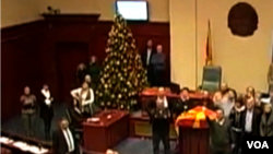 Violence in Macedonian Parlament
