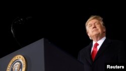 El presidente Donald Trump durante un acto político en Georgia el 4 de enero de 2021.