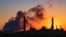 FILE - The Dave Johnson coal-fired power plant is silhouetted against the morning sun in Glenrock, Wyo., July 27, 2018.