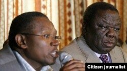 Simba Makoni and Morgan Tsvangirai 