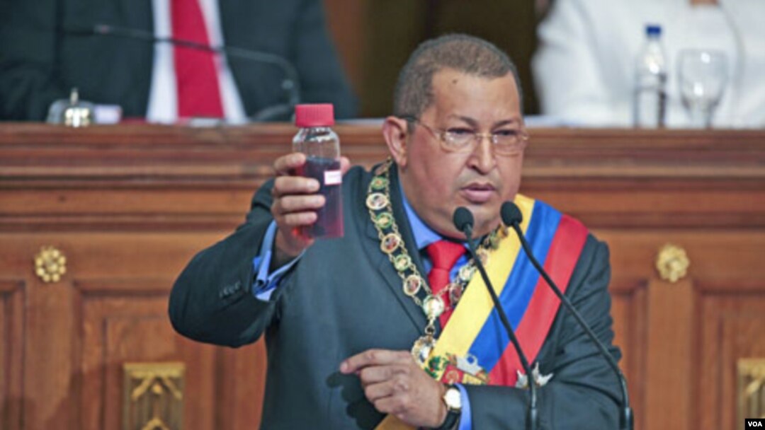 Presiden Venezuela Hugo Chavez (13/1).