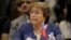 FILE - Chile's President Michelle Bachelet attends a session of the Summit of Heads of State of MERCOSUR and Associated States in Luque, Paraguay, Dec. 21, 2015.