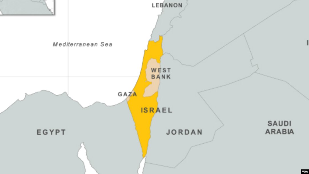 Bản đồ Israel.