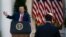 President Donald Trump speaks during a news conference in the Rose Garden of the White House, July 14, 2020, in Washington.