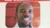 A portion of a reward poster showing the face of missing Zimbabwean pro-democracy activist Itai Dzamara.(S. Mhofu/VOA)