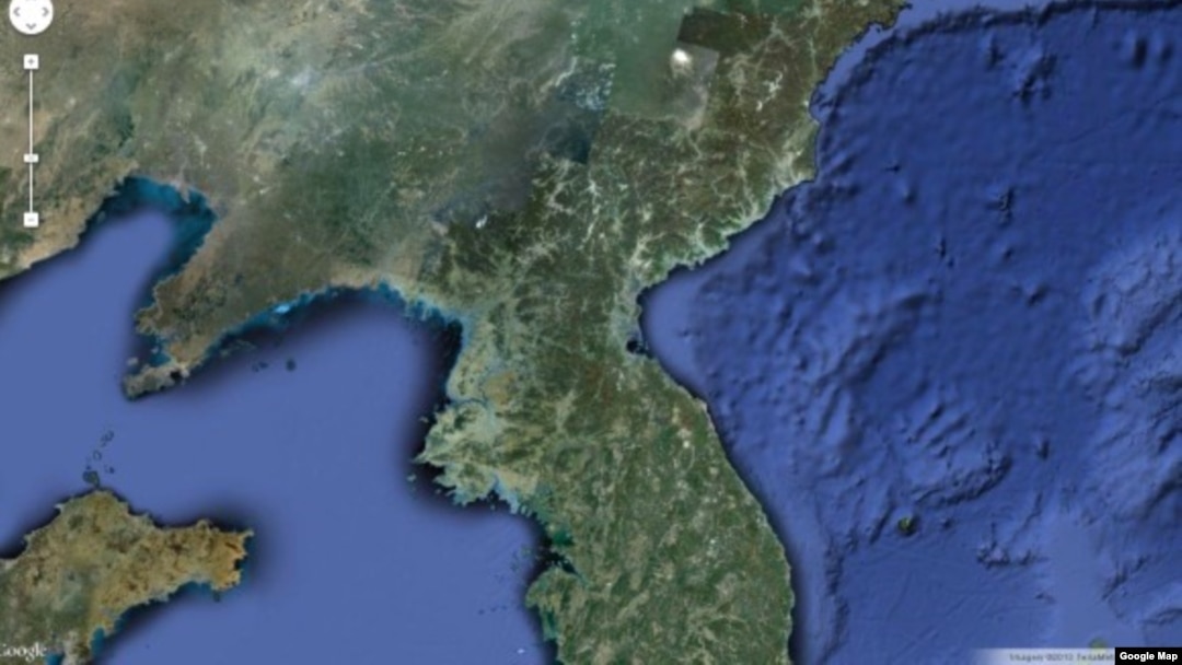 Google interactive map of North Korea