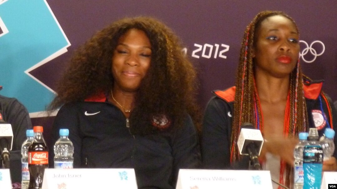 Venus (left) and Serena Williams Jul 26, 2012 (photo by Parke Brewer)