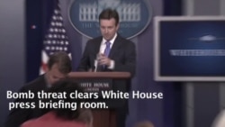 Bomb Threat Prompts Evacuation of White House Briefing Room