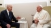 FILE - President Joe Biden meets with Pope Francis in Savelletri, Puglia, Italy, June 14, 2024.