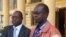 Defense attorney Kibe Mungai (l) and Walter Barasa (r) (Credit- James Shimanyula)