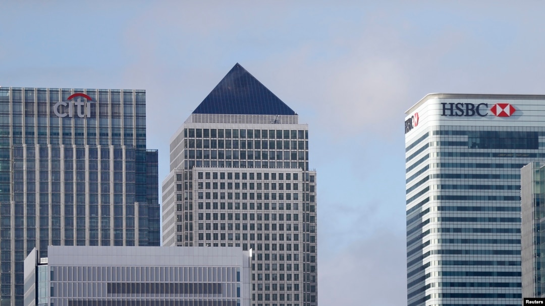 Canary Wharf financial district, east London, Nov. 12, 2014.