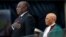 Cyril Ramaphosa toma juramento como presidente de Sudáfrica en el estadio Loftus Versfeld en Pretoria. Mayo 25 de 2019. Foto Reuters.