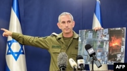 资料照：以色列军方发言人丹尼尔·哈加里（Daniel Hagari）海军少将