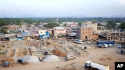 New buildings are under construction in Juba as the city prepares to become a capital, Southern Sudan, January 12, 2011