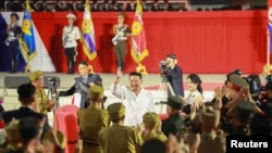 김정은 북한 국무위워장이 지난 7월 평양에서 열린 한국전 정전 69주년 기념 행사에 참석했다.