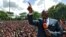 Lazarus Chakwera devant ses supporters le 4 février 2020.