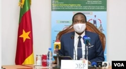 Joseph Beti Assomo, Cameroons Defense Minister (Moki Edwin Kindzeka/VOA)