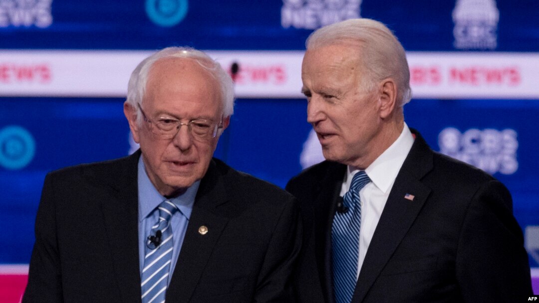Jo Biden and Bernie Sanders