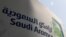 Saudi Aramco logo is pictured at the oil facility in Khurais, Saudi Arabia, Oct. 12, 2019.(Foto: Reuters)