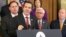In this May 13, 2016, file photo, Rep. Evan Jenkins, R-W. Va., is joined by other House Republicans as he talks about legislation passed to combat opioid addiction on Capitol Hill in Washington. 