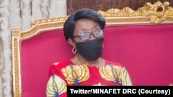 Marie Ntumba Nzeza ministre ya mambi ma bikolo bya bapaya ya RDC, na Kinshasa, 6 aout 2020. (Twitter/MINAFET RDC)