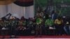Grace Mugabe addressing the crowd in Chinhoyi, Mashonaland West, on Saturday.