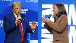 Kombinasi foto: Mantan Presiden AS dan Capres Partai Republik Donald Trump (kiri) dan Wakil Presiden AS yang juga calon presiden dari Partai Demokrat Kamala Harris (foto: dok). 