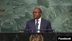 Umaro Sissoco Embaló, Presidente da Guiné-Bissau, intervém na Assembleia Geral das Nações Unidas, Nova Iorque, 22 Setembro 2022