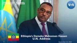 Ethiopia’s Hassen Addresses 77th UNGA