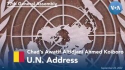 Chad’s Foreign Minister Koiboro Addresses 77th UNGA