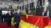 This picture taken and released by the Vietnam News Agency (VNA) on July 25, 2024 shows Vietnamese President To Lam paying his respects for the late general secretary of the Communist Party Nguyen Phu Trong in Hanoi.