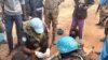 (FILE) Social media footage shows people gathering at a UN peacekeeper camp after attacks in Sudan-South Sudan border region.