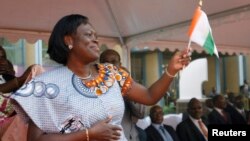 Simone Gbagbo, l'épouse de l'encien président ivoirien Laurent Gabgbo emprisonné à la Cour Pénale de La Haye pour crime des guerres postélectroale de 2011.