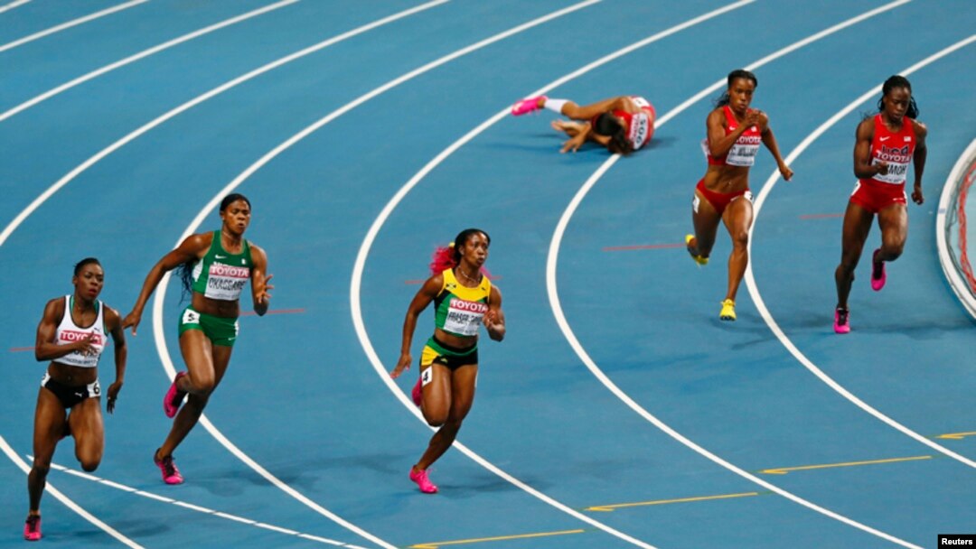 Para atlet puteri berlomba dalam kejuaraan dunia atletik di Moskow bulan lalu (foto: dok). 