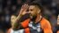 Andy Delort célèbre son but contre Guingamp, France, le 3 avril 2019