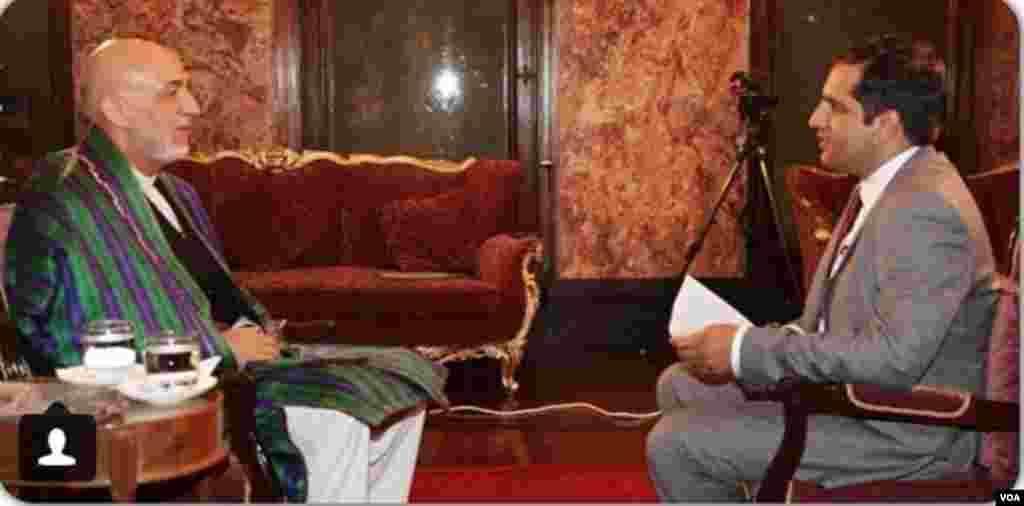 TV Ashna&rsquo;s Ahmad Fawad Lameh in an exclusive English interview with Afghan President Hamed Karzai in Kabul. &nbsp;