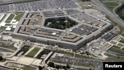 FILE - An aerial view of the Pentagon building in Washington.