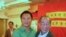 王丹与香港支聯會主席司徒華(檔案照)
