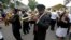 FILE - Musicians are seen participating in a traditional jazz funeral in New Orleans, Louisiana.