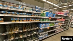 FILE - Gerber baby food products are seen on shelves at a store in Libertyview Industrial Plaza, in Brooklyn, New York, Sept. 14, 2022.